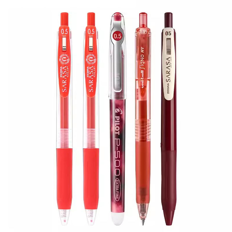 【老师】日本ZEBRA斑马中性笔按动红笔合集0.5教师批改用水笔 - 图3