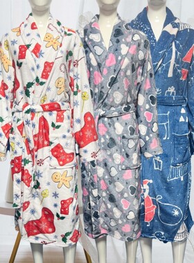 Christmasprintedbathrobeco