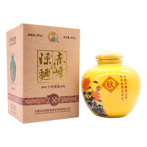 赤峰陈曲春夏秋冬39度900ml*4坛白酒整箱装礼盒装浓香型内蒙古酒 - 图2