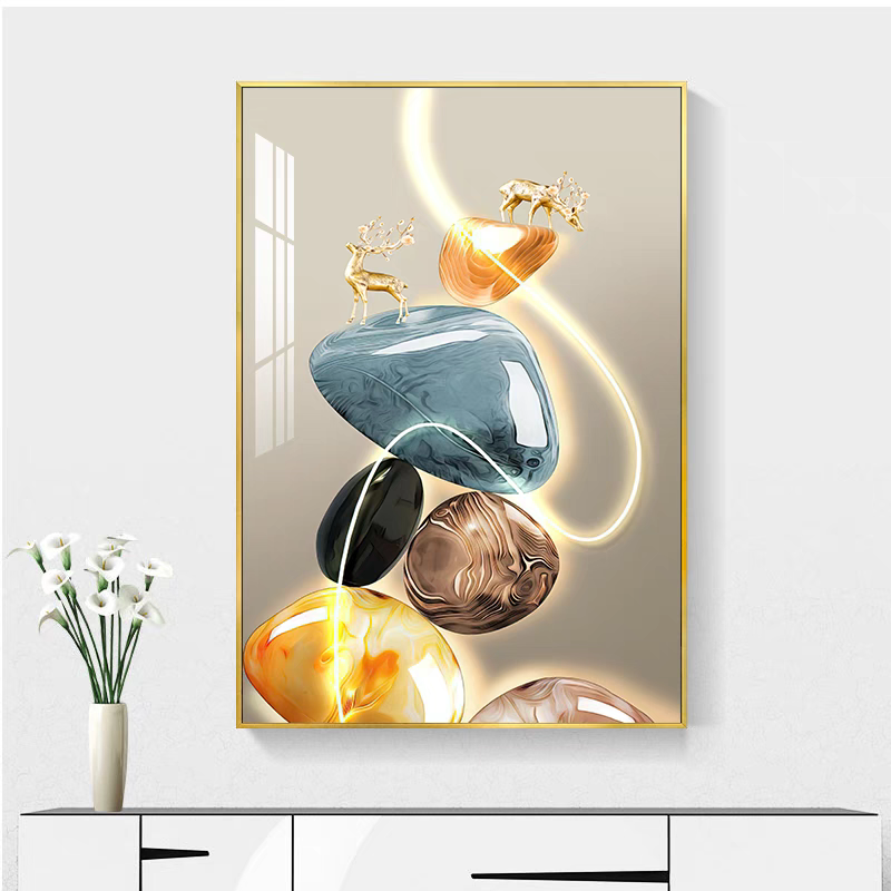 轻奢入户门玄关装饰画客厅招财宾馆酒店风景竖版走廊过道墙壁挂画,淘宝优惠券,粉丝福利购,淘宝优惠卷