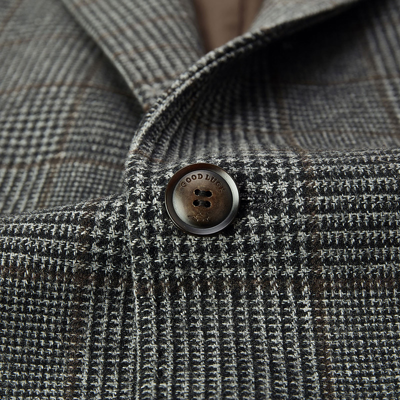 德鲨秋季新款羊毛呢大衣男青年时尚中长款休闲男装外套 - 图2