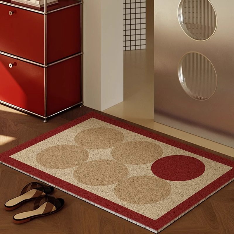 中古风红色入户门地垫门厅玄关脚垫可裁剪进门门垫耐磨易打理地毯,淘宝优惠券,粉丝福利购,淘宝优惠卷