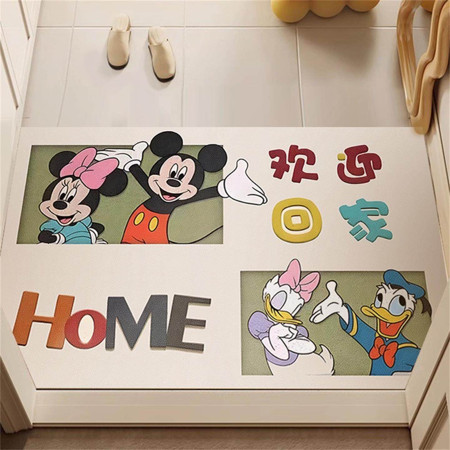 超薄1mm入户门地垫进门门口不卡门门垫卡通米奇家用玄关门厅地毯,淘宝优惠券,粉丝福利购,淘宝优惠卷