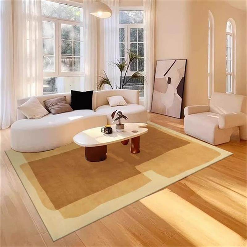 2025新款法式奶油风客厅地毯高级感沙发茶几毯橘色几何卧室地垫,淘宝优惠券,粉丝福利购,淘宝优惠卷