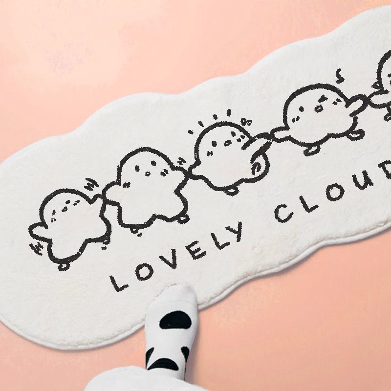 卡通可爱卧室床边毯家用主卧房间飘窗毯少女梳妆台毛绒地垫可定制,淘宝优惠券,粉丝福利购,淘宝优惠卷