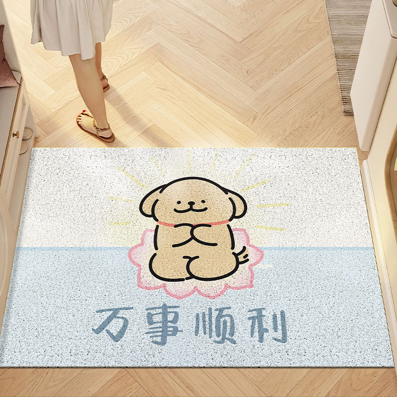 线条小狗入户门地垫家用可裁剪丝圈门垫玄关除尘防滑地毯2025新款,淘宝优惠券,粉丝福利购,淘宝优惠卷