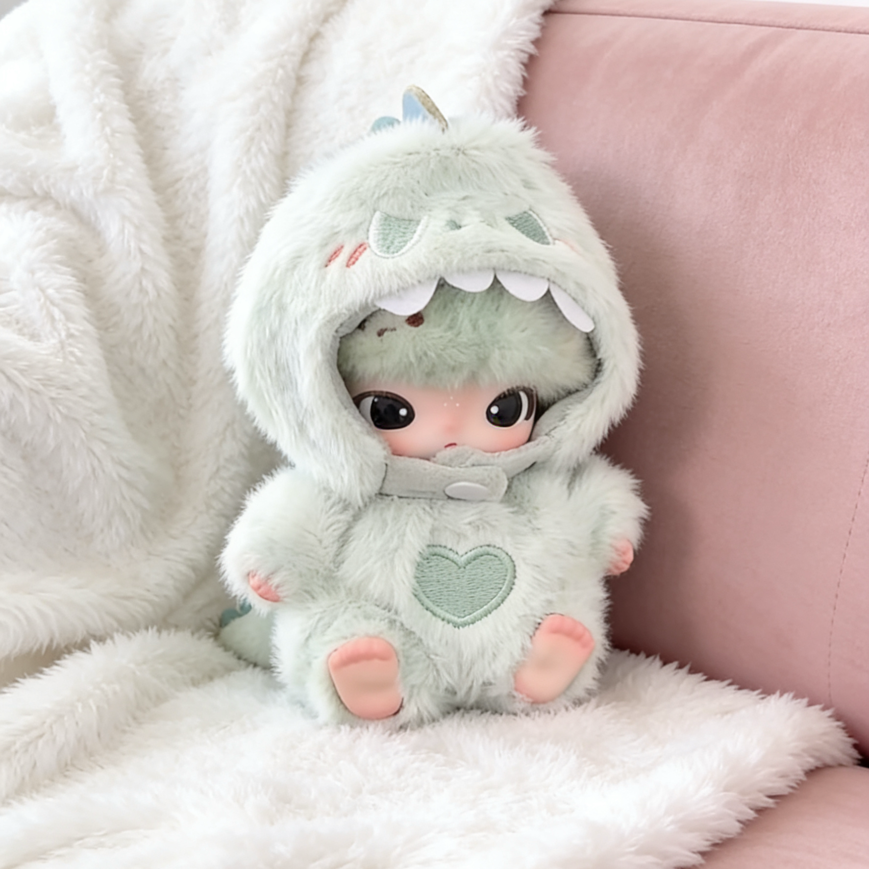 Dimoo新生日记娃衣毛绒绒可爱恐龙娃衣套装dimoo衣服仅娃衣,淘宝优惠券,粉丝福利购,淘宝优惠卷