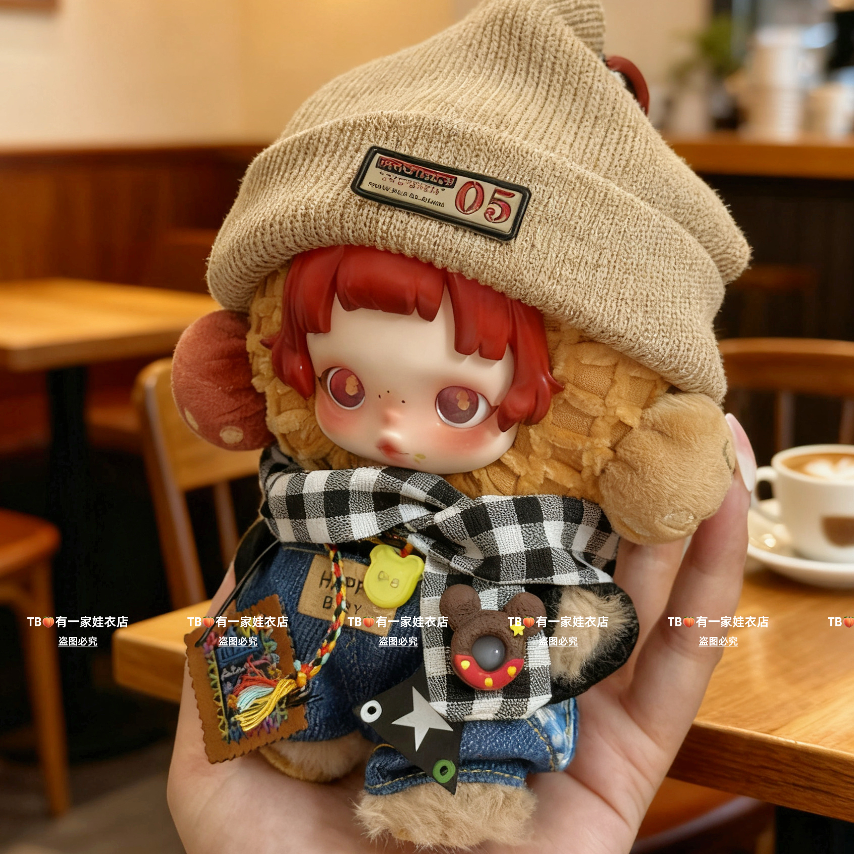 原创sp光织园娃衣服换装可爱沐木复古帽子可挂包潮套装着替发饰,淘宝优惠券,粉丝福利购,淘宝优惠卷