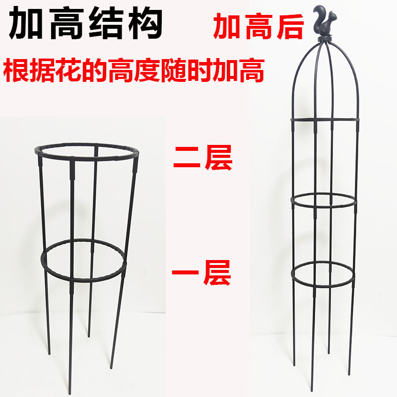 花架球兰三角梅爬藤支架绿萝月季铁线莲瓜藤花架子装饰植物支撑杆-图1