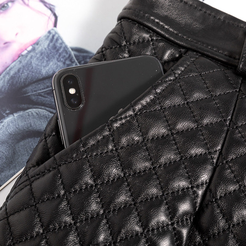 真皮短裤女2026春秋新款绵羊皮直筒加棉休闲裤外穿高腰显瘦加厚,淘宝优惠券,粉丝福利购,淘宝优惠卷