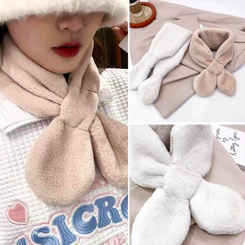 Демисезонный утепленный милый шарф, коллекция 2021, с защитой шеи