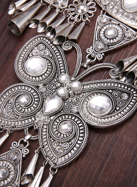 苗族民族风蝴蝶挂脖项圈项链