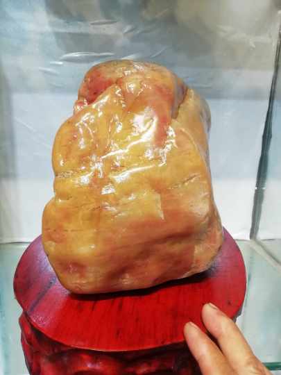 画面石,彩玉,彩蜡,高凉彩玉石,像型石,黄蜡石奇石摆件