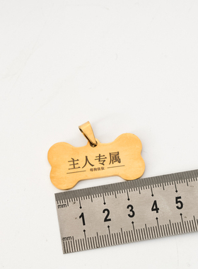 吊牌金属logo 项圈定制刻字手工皮具外侧女m牵引绳k9真皮choker