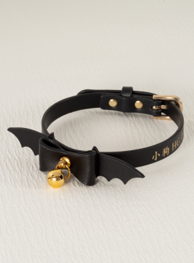 项圈定制刻字手工皮具女m牵引绳链子k9