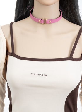 项圈定制刻字道具真皮男女