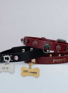 可调节小奶狗k9性感铃铛项圈