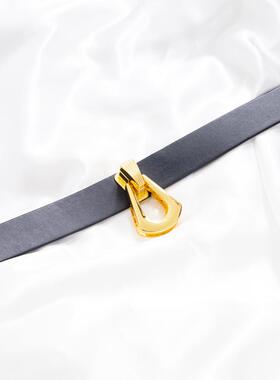 项圈定制刻字手工皮具女m牵引绳链子k9吊环吊牌真皮 22