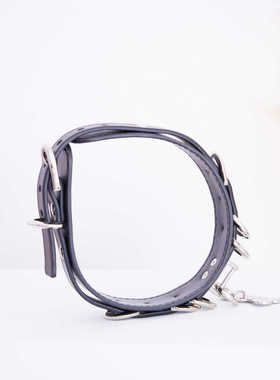 哥特风可刻字定制皮带真皮