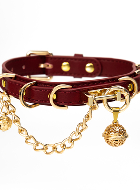 项圈定制刻字女m链子手工皮具K9