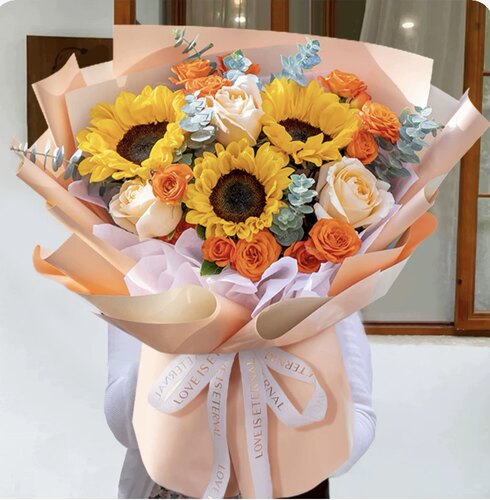 情人节兰州鲜花同城速递天水白银定西生日康乃馨抱抱桶玫瑰花束 - 图3
