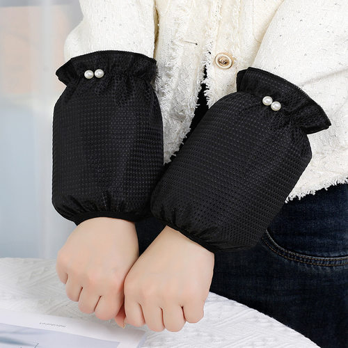 袖套女家务防水防油厨房羽绒服袖头成人秋冬款办公室工作耐脏护袖 - 图1