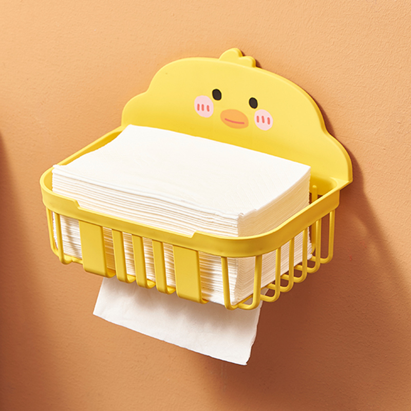 【天降2.3元】厕所纸巾盒免打孔抽纸盒