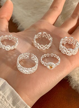 小众设计感蕾丝戒指女轻奢高级感
