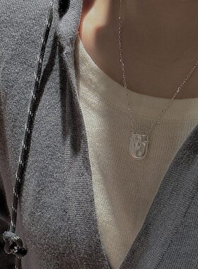 博主同款钱袋子福袋项链女锁骨链高级感轻奢百搭小众简约新款爆款