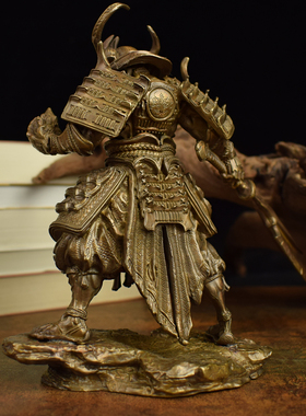 黄铜薄樱鬼武士人物手办模型摆件