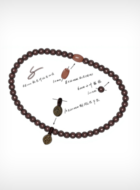 逸述原创小叶紫檀中式手串