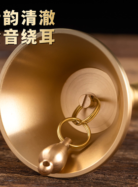 黄铜手摇铃铛铜铃金刚铃法器