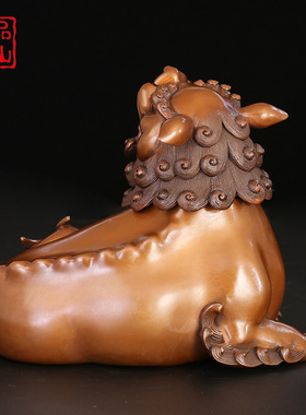 艺品江山纯铜香炉朝天吼瑞兽香薰