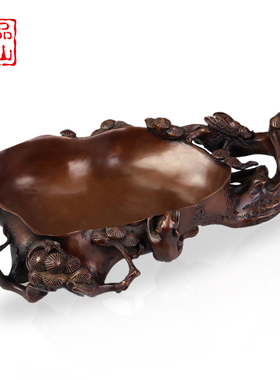 艺品江山紫铜烟灰缸纯铜烟缸