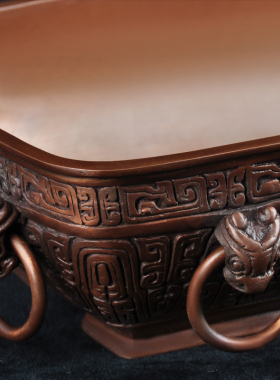 仿古书法国画专用博物馆白盘纯铜