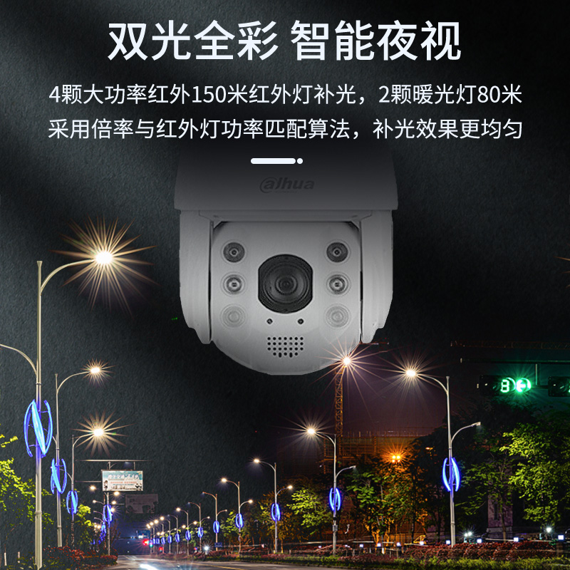 大华球机摄像头400万双光全彩32倍变焦插卡存储 DH-SD6432-AD2-i - 图2