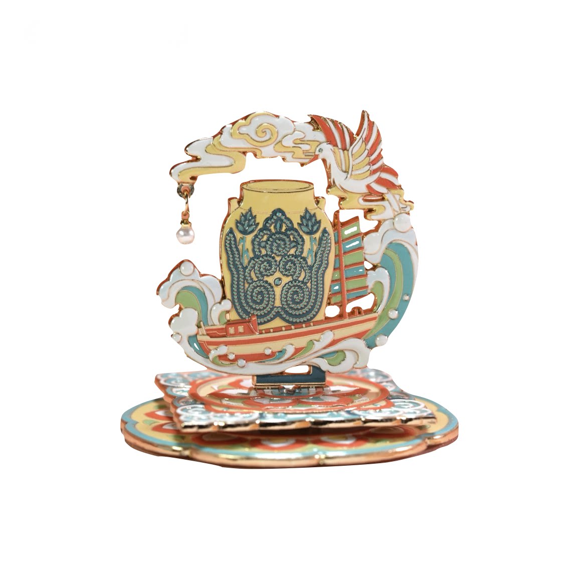 扬州博物馆珍藏系列冰箱贴可拆卸旋转金属材质精美文创礼物旅游品