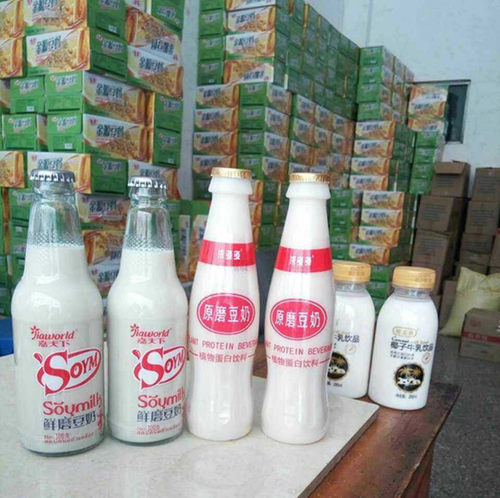 嘉天下鲜磨豆奶饮料 原味豆奶饮品300ml*瓶玻璃瓶装整箱包邮 - 图2