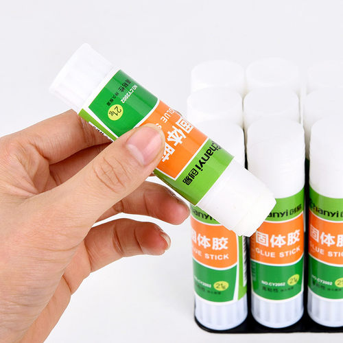 创易固体胶棒办公用品学生文具强力粘性儿童手工课胶水21G一支装 - 图2