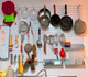 Baking hole board tool wall storage rack hanging board