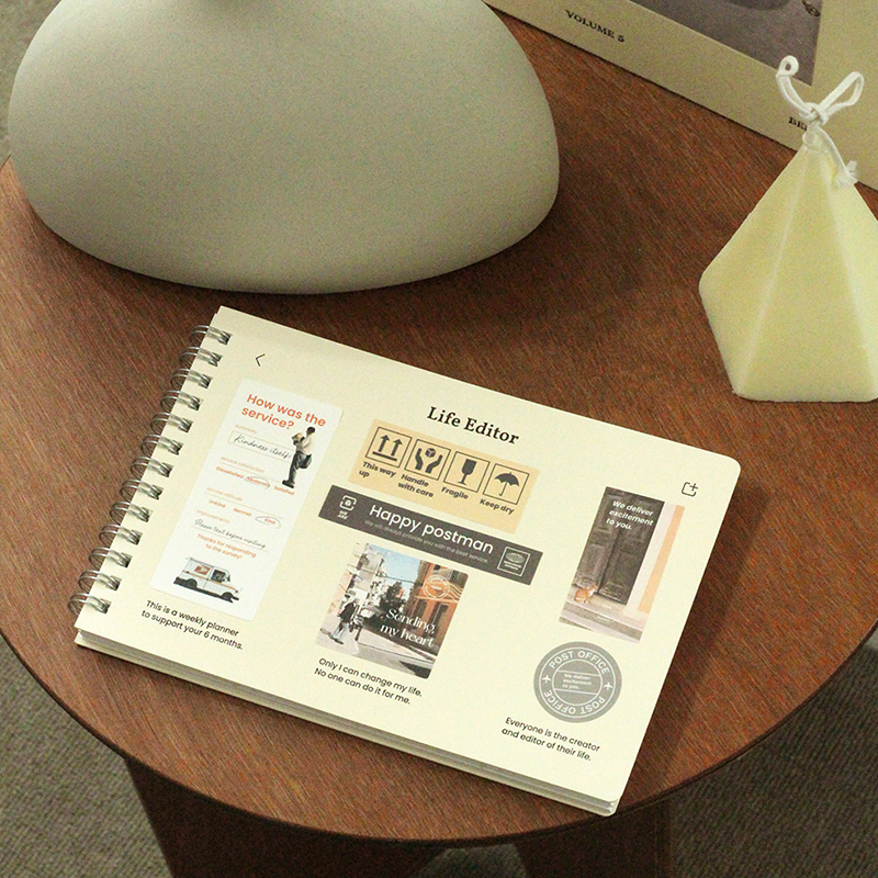 韩国dash and dot纯色万年型6个月计划本学习办公旅行手账日程本 - 图2