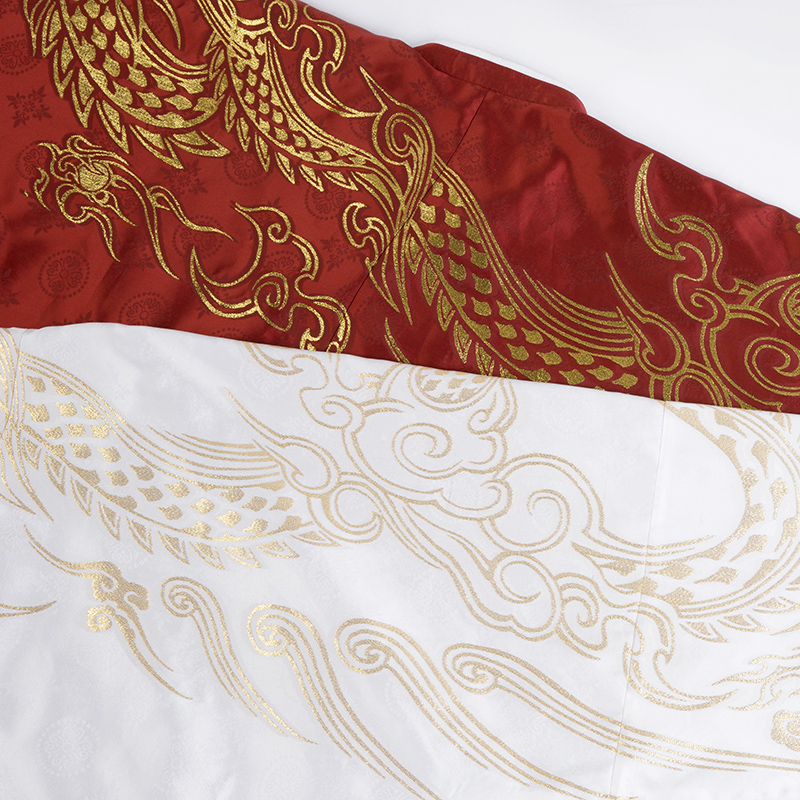 重回汉唐旗舰店【剑网3正版授权】重回汉唐x剑网3嬿婉同心汉服男织金圆领袍婚服2