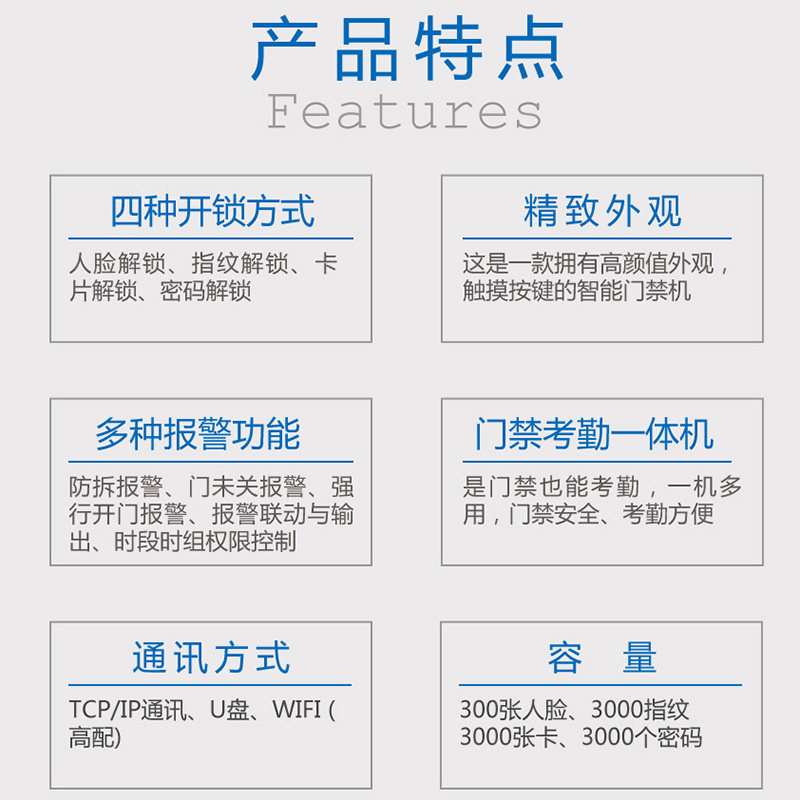Face-swiping access control all-in-one fingerprint card sensor