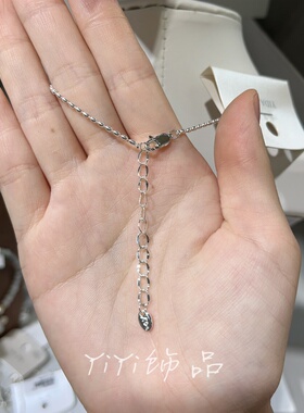 2026春夏新款白贝母四叶草银色项链女百搭高级感轻奢小众锁骨链