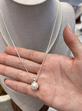 双层叠戴珍珠项链戴妃同款吊坠颈链轻奢高级感百搭新款爆款锁骨链