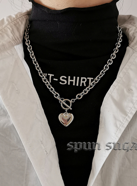 暗黑街头钛钢ins不掉色实心项链