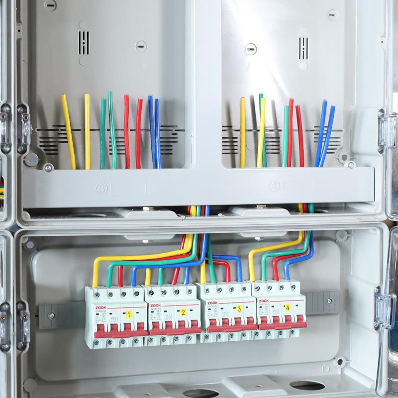 国网南网费控三相四户计量电表箱PC+ABS非金属塑料全透明透明可视 - 图1