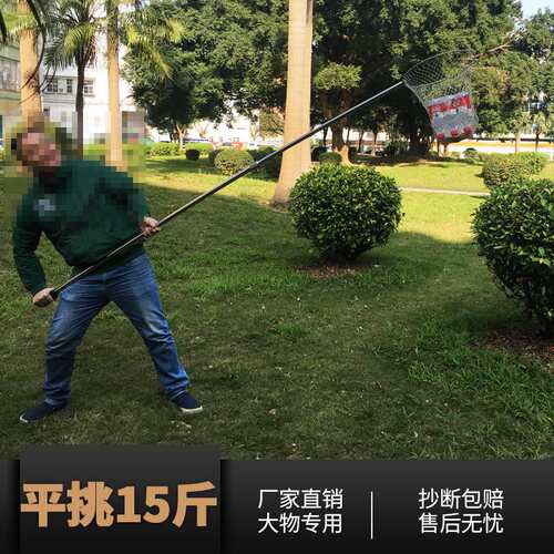 不锈钢钓鱼抄网头折叠大力马防挂大物抄网捞鱼网兜304实心抄网圈 - 图2