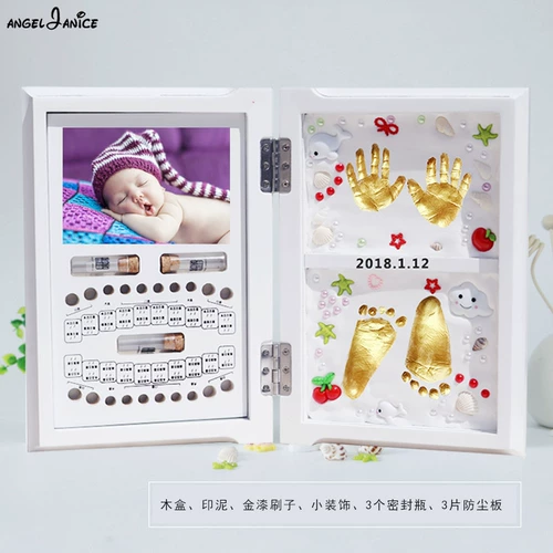 Детская чернильная подушечка, отпечатки рук и ног, сувенир, фоторамка для новорожденных, подарок на день рождения