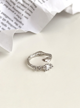 小众设计高级感蛇形开口戒指